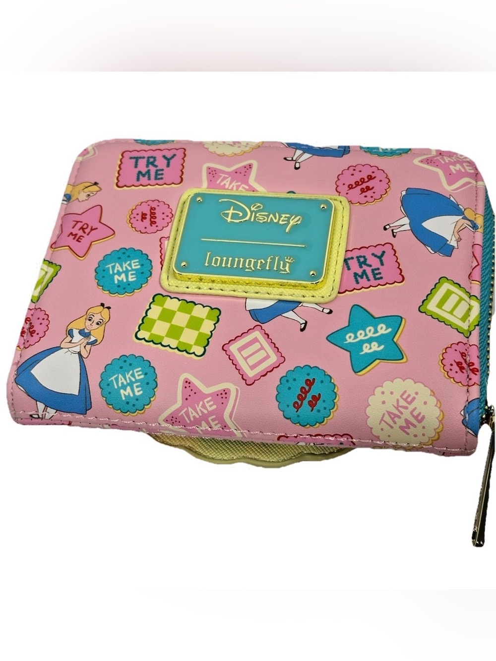 Disney Loungefly Alice in Wonderland Scented Cookie Wallet-Take Me Zip Around - Picture 9 of 10